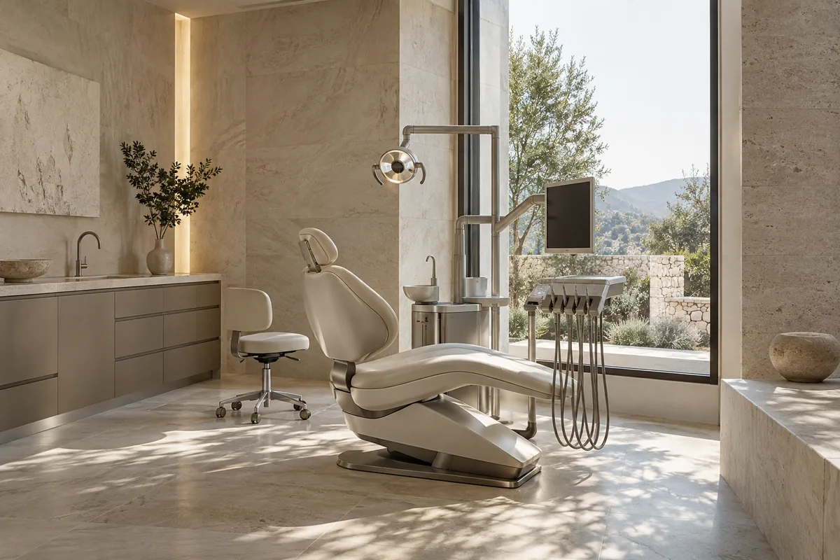 Illustrative luxury dental treatment room